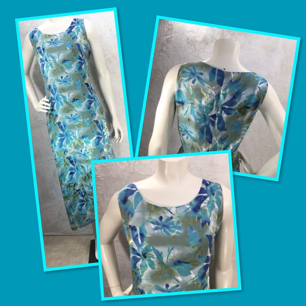 ALIKI YAMANI CREATIONS SILK BLEND MAXI DRESS S